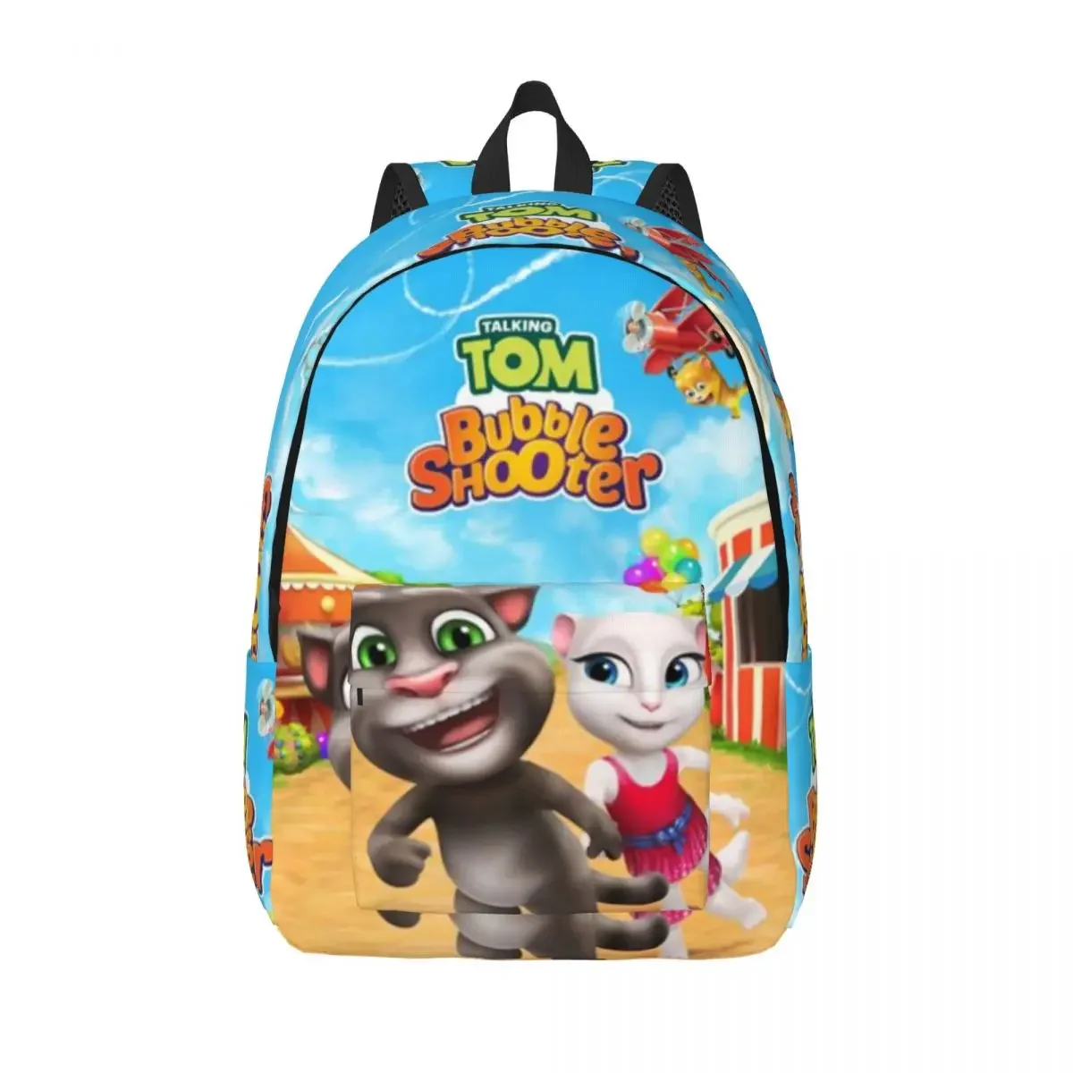 

Talking Tom And Friends Printed Lightweight Casual Schoolbag For School, Outdoor, Shopping, Office