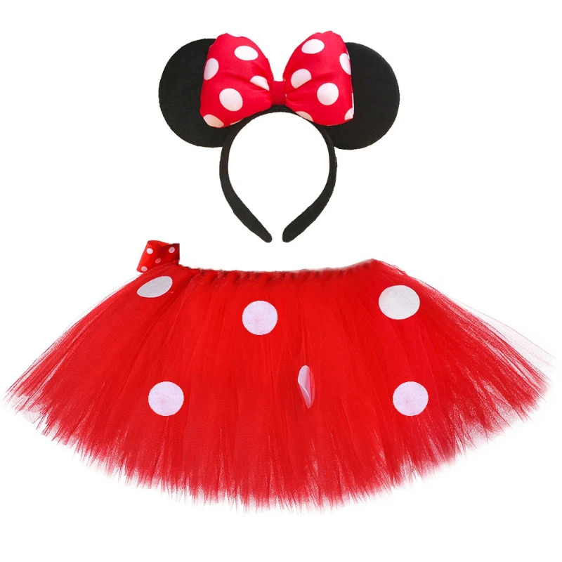 Baby Girl for Minnie Tutu Skirt Clothes Tutu Outfits Polka Dot Toddler Girls Tulle Skirts Kids Halloween Birthday Costume image 6