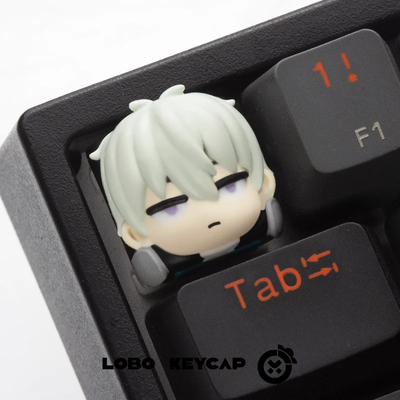 Monster No.8 Anime Resin Artisan Keycap DIY Custom Cute Keycap for Mechanical Keyboard PC Gaming Accessories Gift Collection 5