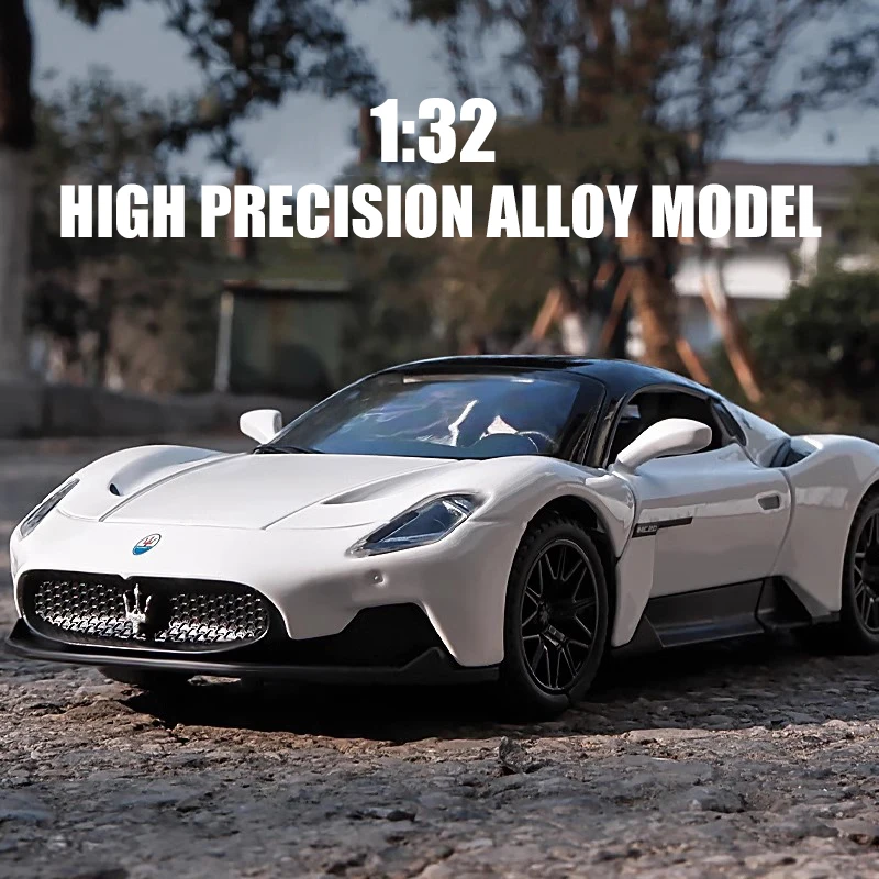 

Premium Model 1:32 Mase MC20rati Alloy Diecast Supercar High Speed Pull Back Sound Light Children Friend Boyfriend Gifts