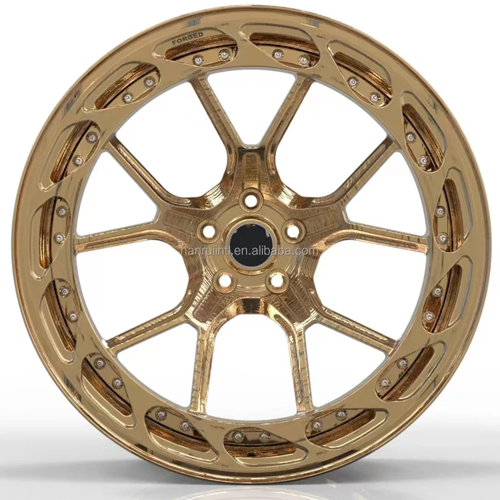 

Popular wheels 19X10.5J 2 piece forged wheels 5X120 alloy car rims for tesla plaid