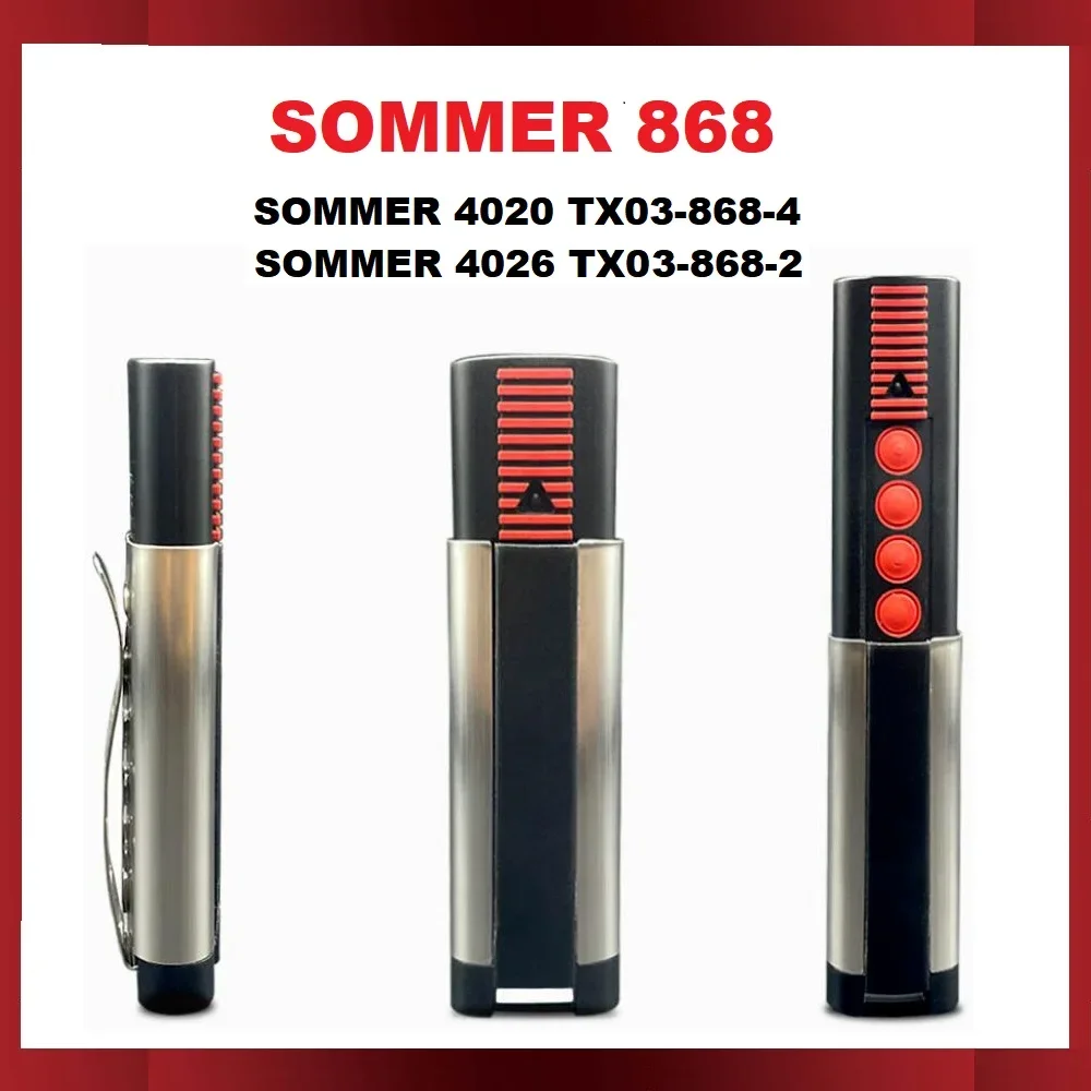 SOMMER-Substituição do controle remoto da garagem, abridor da porta do comando, 868MHz, 4020, TX03-868-4, 4026, TX03-868-2, 4011, 4025, 4031, 4035