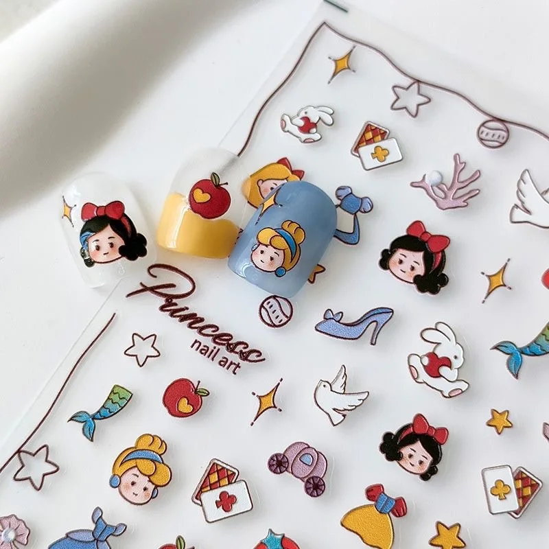 Disney Princess  stickers,DIY，Nail Art Decoration ，Cartoon-Style,Stylish gifts for girls' parties， journaling，sweet style