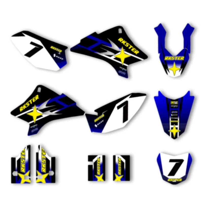 

DSMTECH Custom Team Graphics Decals For 3M Stickers Kit For YAMAHA TTR50 2006-2014 2015 2016 2017 2018 2019 2020 2021 001