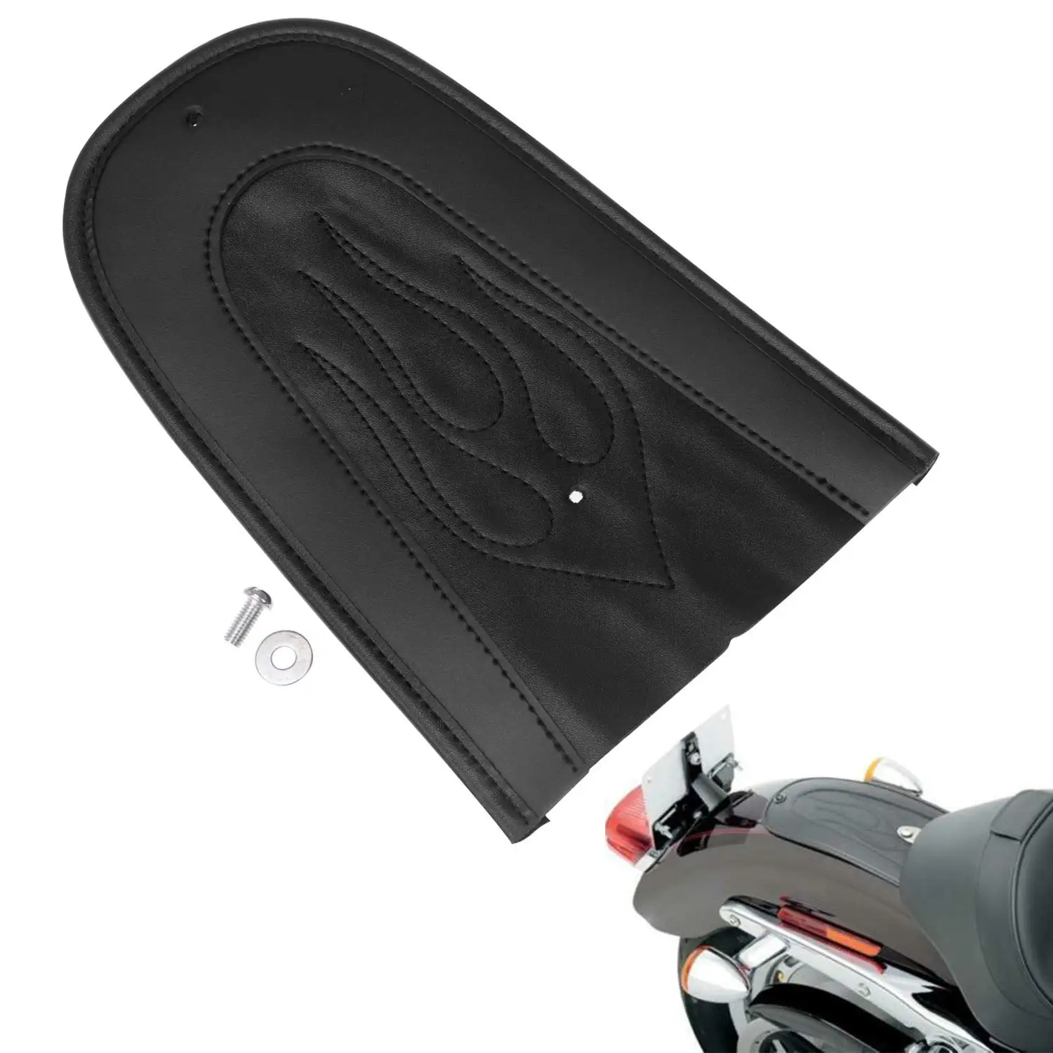 Motorcycle Accessories Black Leather Diamond Rear Fender Bib For Harley Sportsters XL883 XL1200 XL 883 1200 2004-2016