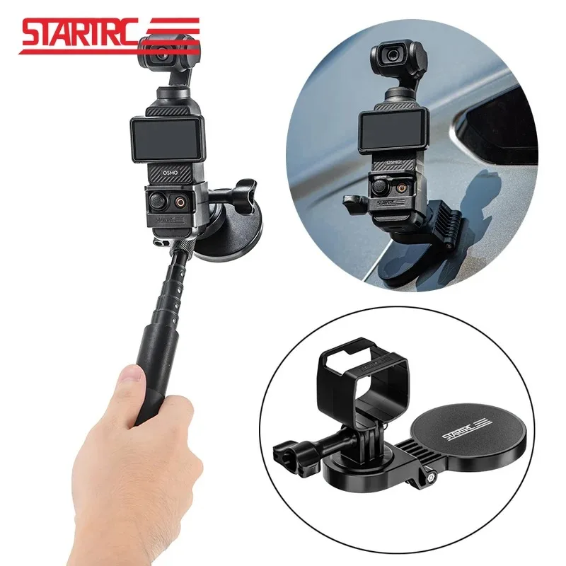 For DJI Pocket 3/Action 3/4/5Pro Insta360 X4/3 GoPro 13 12 11 Camera Magnetic Expansion Bracket Extension Mount Holder Accessory