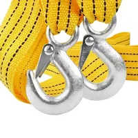 Heavy Duty 5 Ton Car Towing Cable Trailer Pull Rope Strap Hooks Van Road Recovery and Emergency Rescue Survival Rope Bracelet 4m