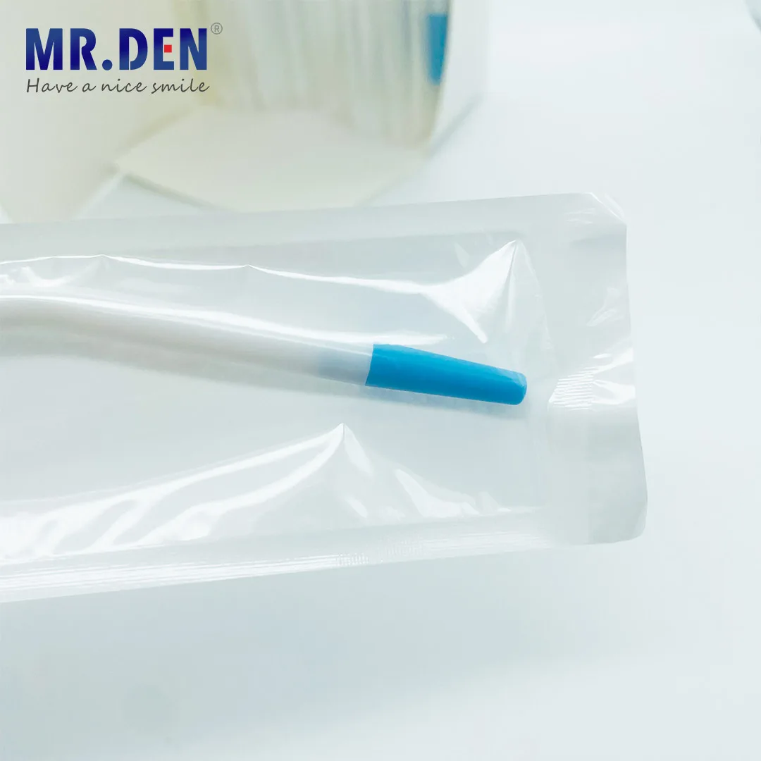 20pcs/pack Dental Disposable Surgical Suction Tips Suction Tube with Adaptor Long Slim type Dental Consumable Materials