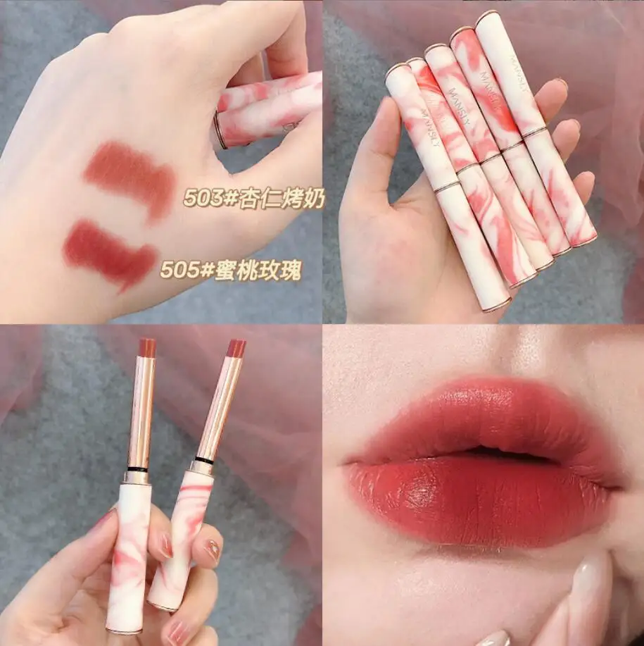Golden Rose Velvet Matte Lipstick Long Lasting Waterproof Rich Color Sexy Red Smooth Lip Stick Lip Makeup Women Cosmetics T2221