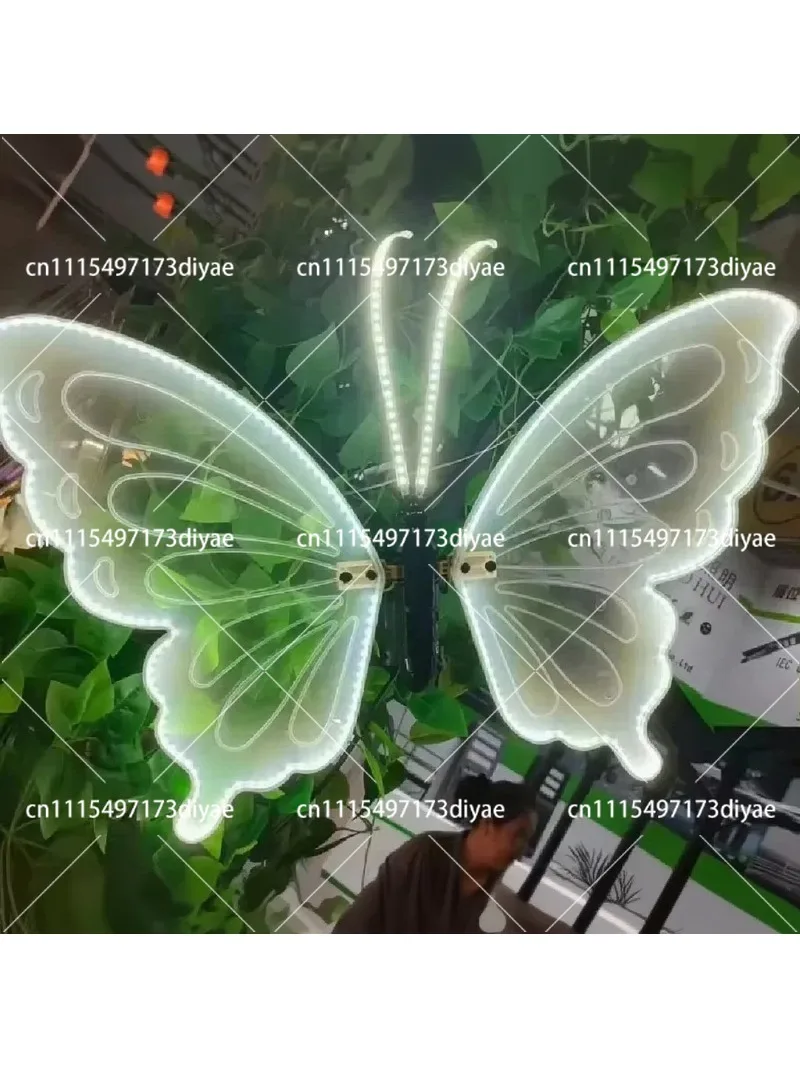 Butterfly Decoration LED Luminous Moving Simulation Outdoor Garden Wedding Party Home Decor Artificial Insect Ornament