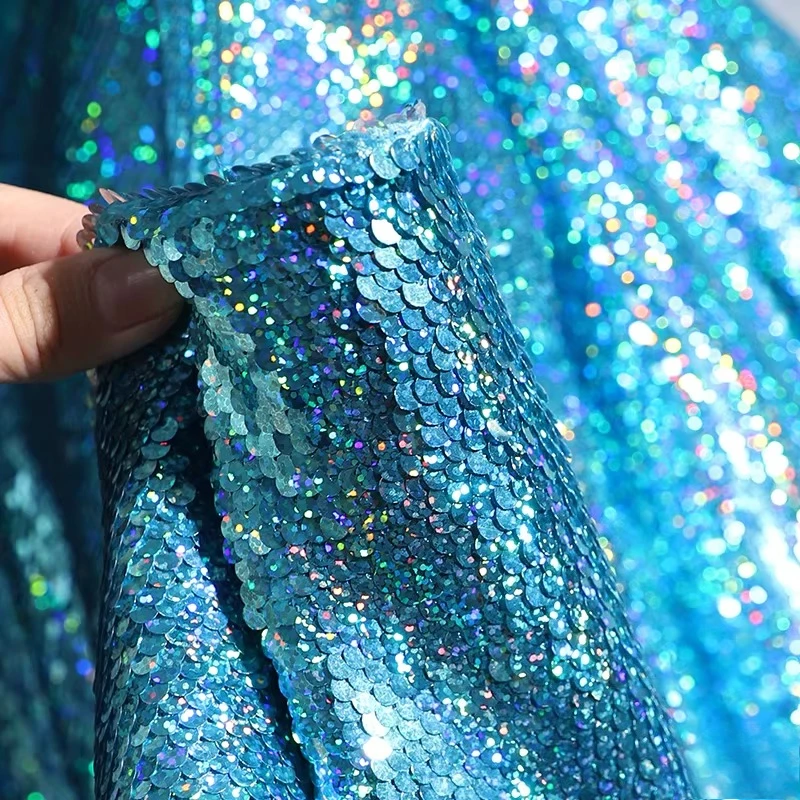Tecido de malha de lantejoulas - Crystal Mesh Fabric avaliação e preço