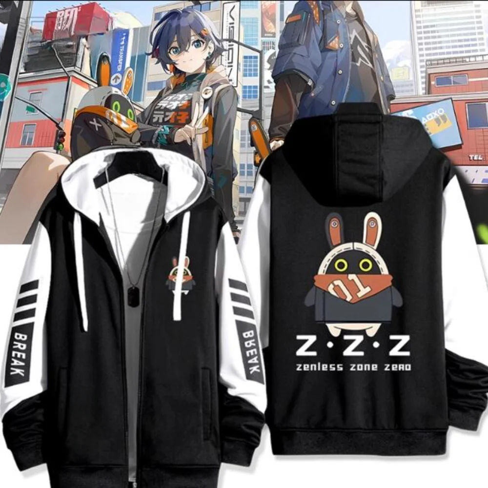 Zenless Zone Zero 3D Print Reiß verschluss Frauen/Männer Hoodie Sweatshirt zzz zzzero Bangboo Cosplay Reiß verschluss Kapuzen jacke Casual Sportswear