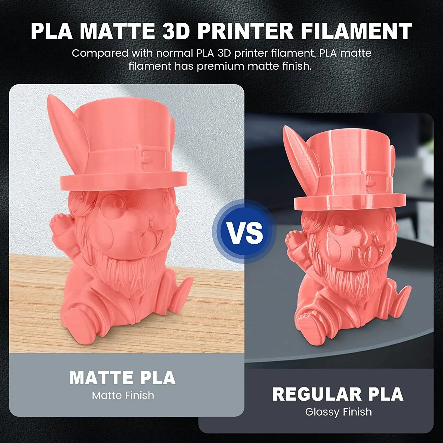 Imagem -02 - Jayo-non-toxic Filament Impressora 3d Pla Matte 100 sem Bolha Materiais de Impressão para Impressora 3d e Caneta 175 mm Plus0.02 mm Rolos