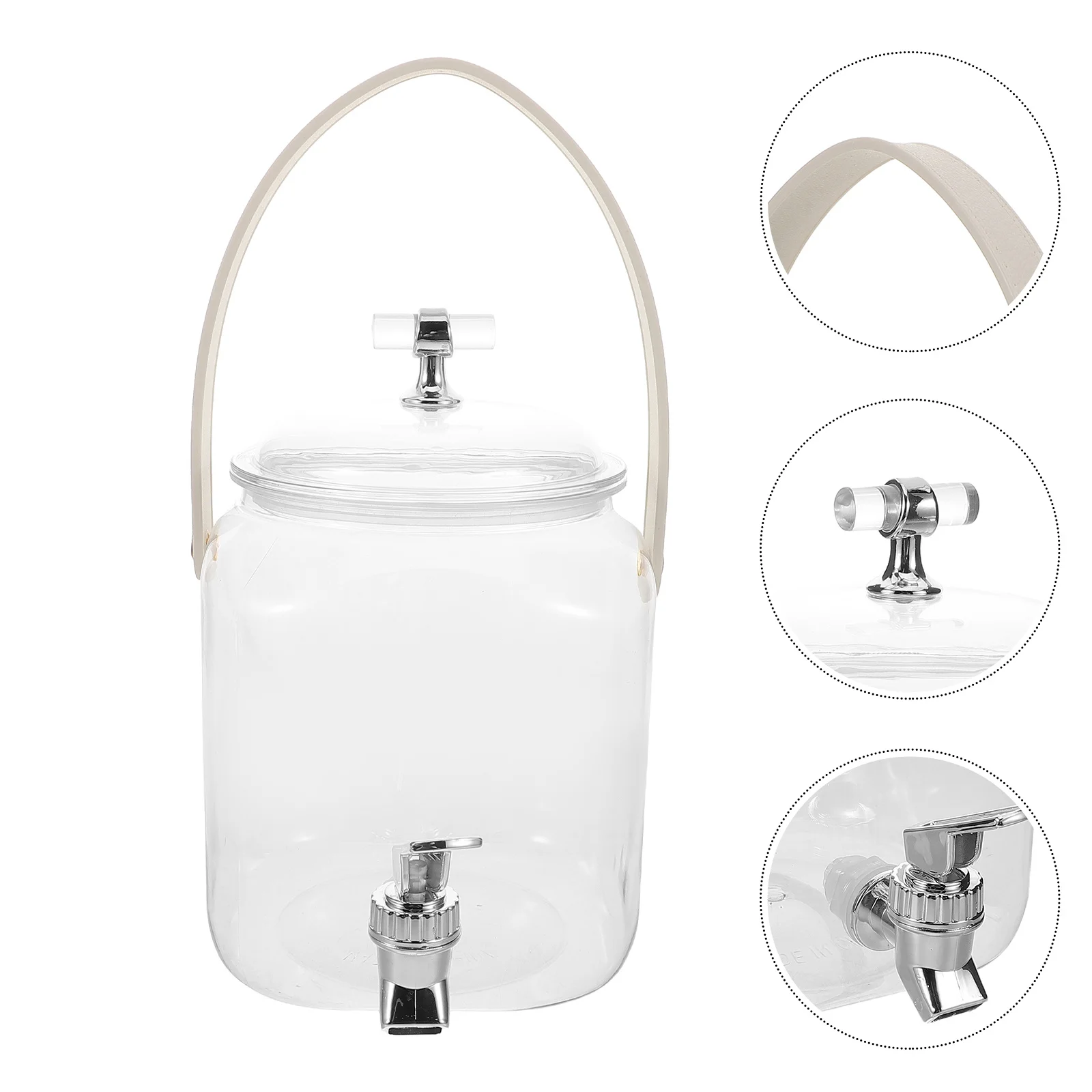 

Large Capacity Cold Kettle Plastic Beverage Dispenser Spigot Portable Water Jug Juice Dispenser Tea Summer Drinks Fridge