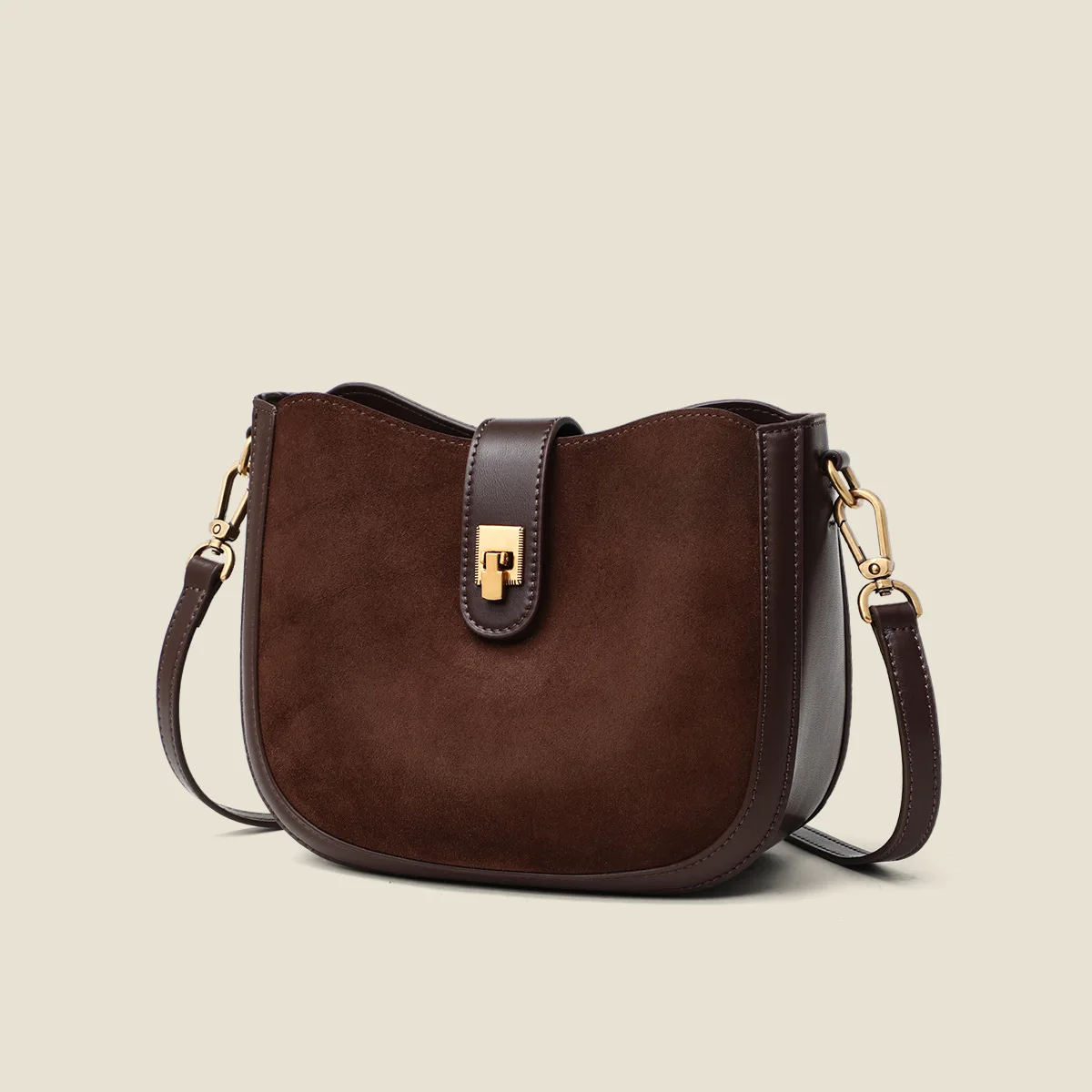 

Роскошная маленькая женская седельная сумка 2025 года | Кошелек через плечо из натуральной замши премиум-класса из натуральной яловой кожи, модная сумка