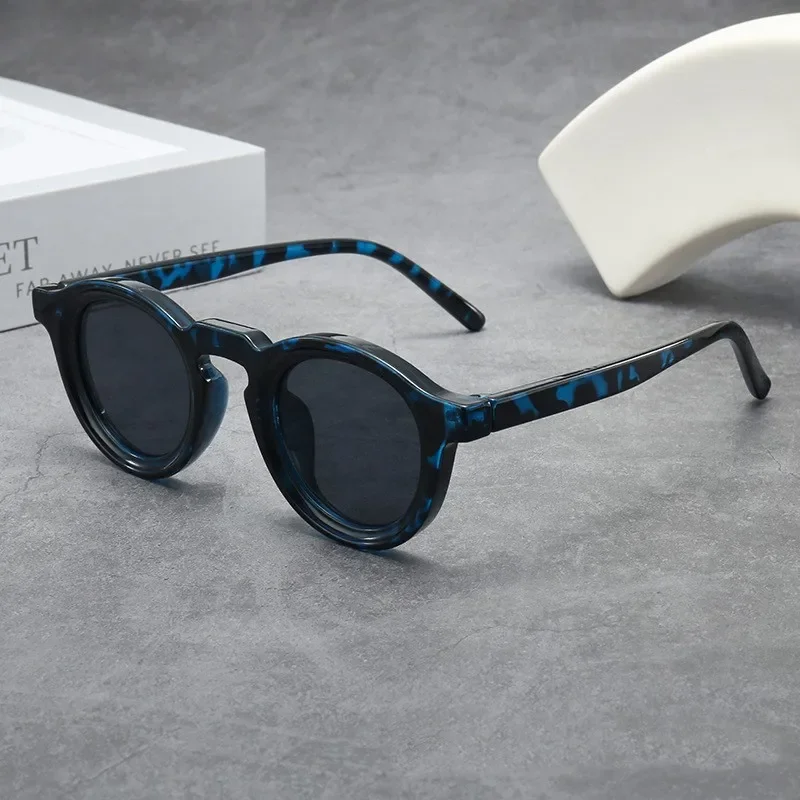 New Retro Round Small Frame Sunglasses Personalized High-end Men\'s and Women\'s Glasses Fashion Trend UV Resistant Sunglasses