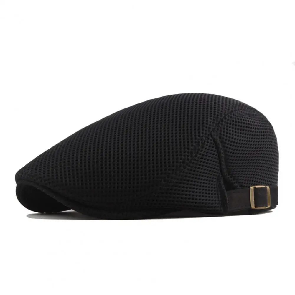 Men Mesh Newsboy Caps British Painters Hats Spring and Summer Ventilate Berets Adjustable Flat Cap Hip Hop Berets image 4
