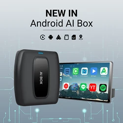 2024 CarPlay AI TV Box Android Smart AI Box Wireless Car Play Android Auto Adapter for Netflix YouTube Car Accessories