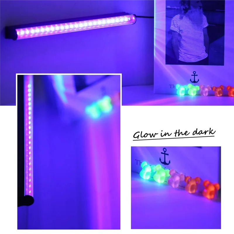 LED الأشعة فوق البنفسجية مصباح T5 أنبوب 5 فولت USB التوصيل 380-400Nm ضوء الأشعة فوق البنفسجية المرحلة Blacklight UV LED أجزاء المصباح #6