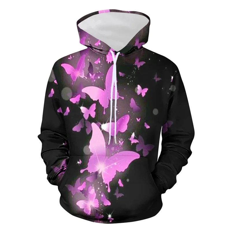 

Mens Full Print Sweatshirts Clothes Casual Long Sleeve Butterfly Graphic Pullover Hoodies New In Mens Oversized Tracksuit