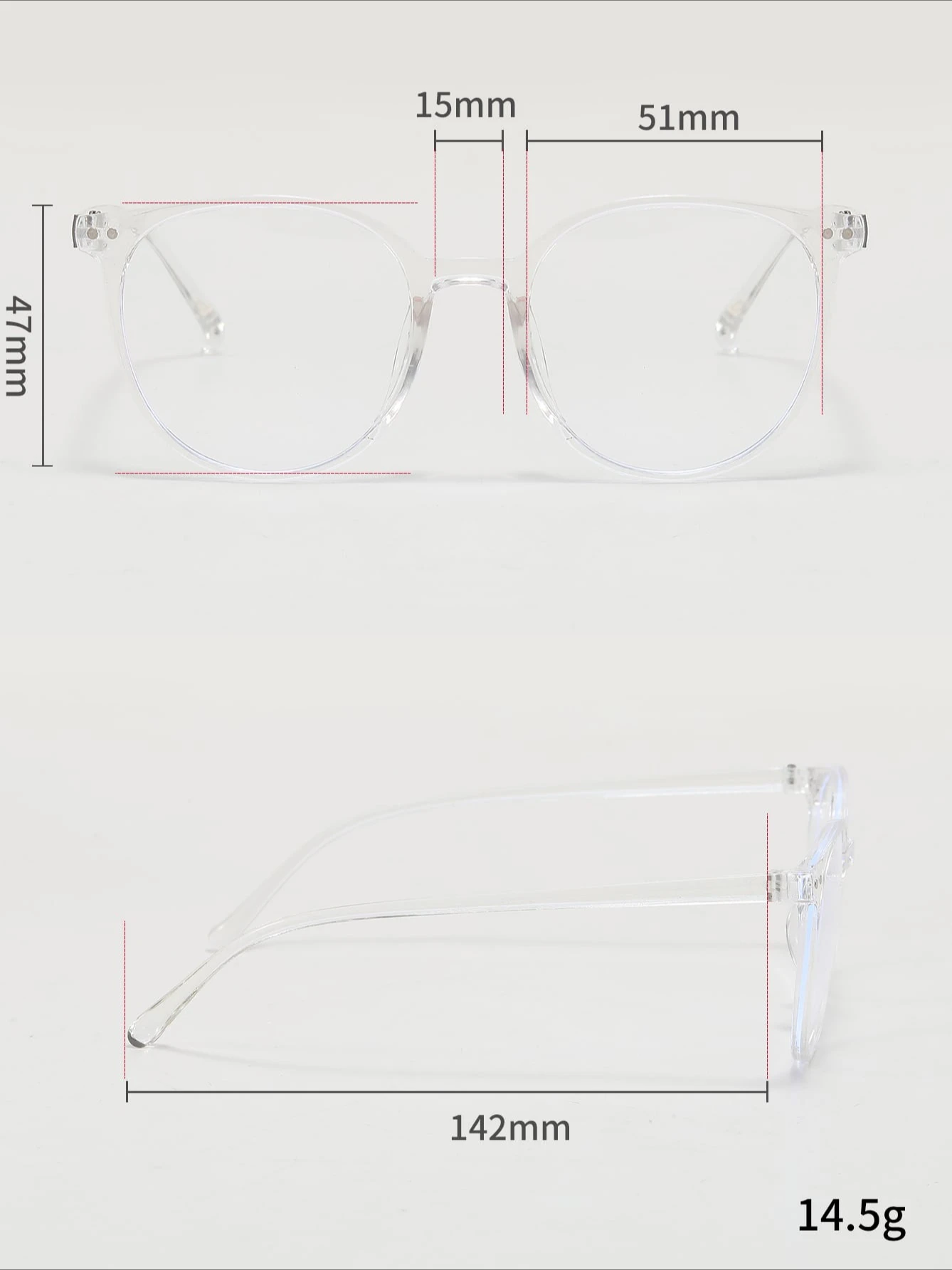 نظارات دائرية محمولة للجنسين تناسب الجميع عالية الوضوح تحجب الضوء الأزرق بدون وصفة طبية، للاستخدام الخاص في الهواء الطلق