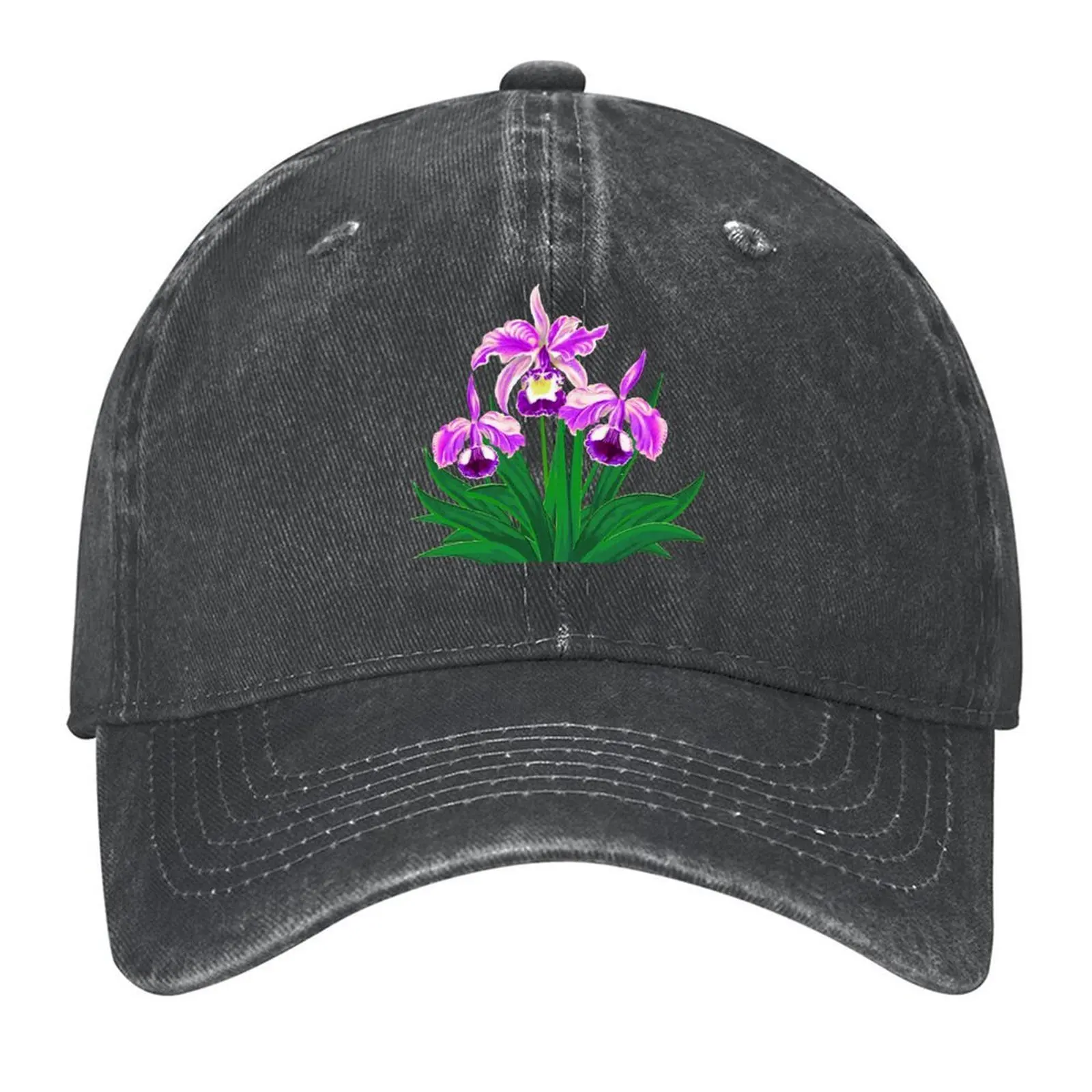 

Wild Orchids - Light Purple Orchids and Foliage Baseball Cap Hood fishing hat Hat Beach dad hat Baseball For Men Women's