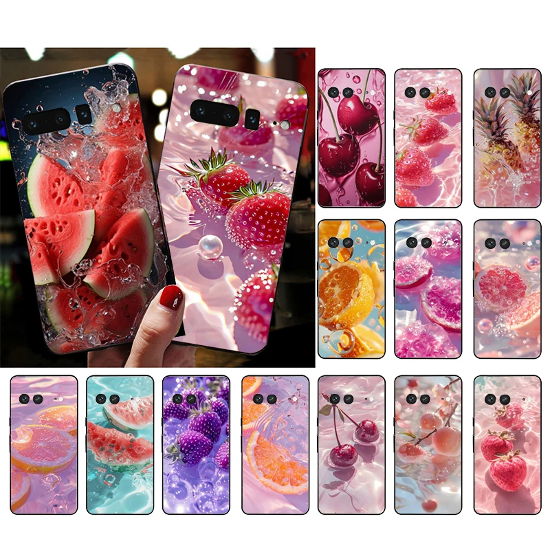 Fruit Watermelon Berry Orange Phone Case For Google Pixel 9 Pro XL 8 7 6 Pro Pixel 8A 7A 6A 4A 3A 3XL Pixel 8 7 6 5 4