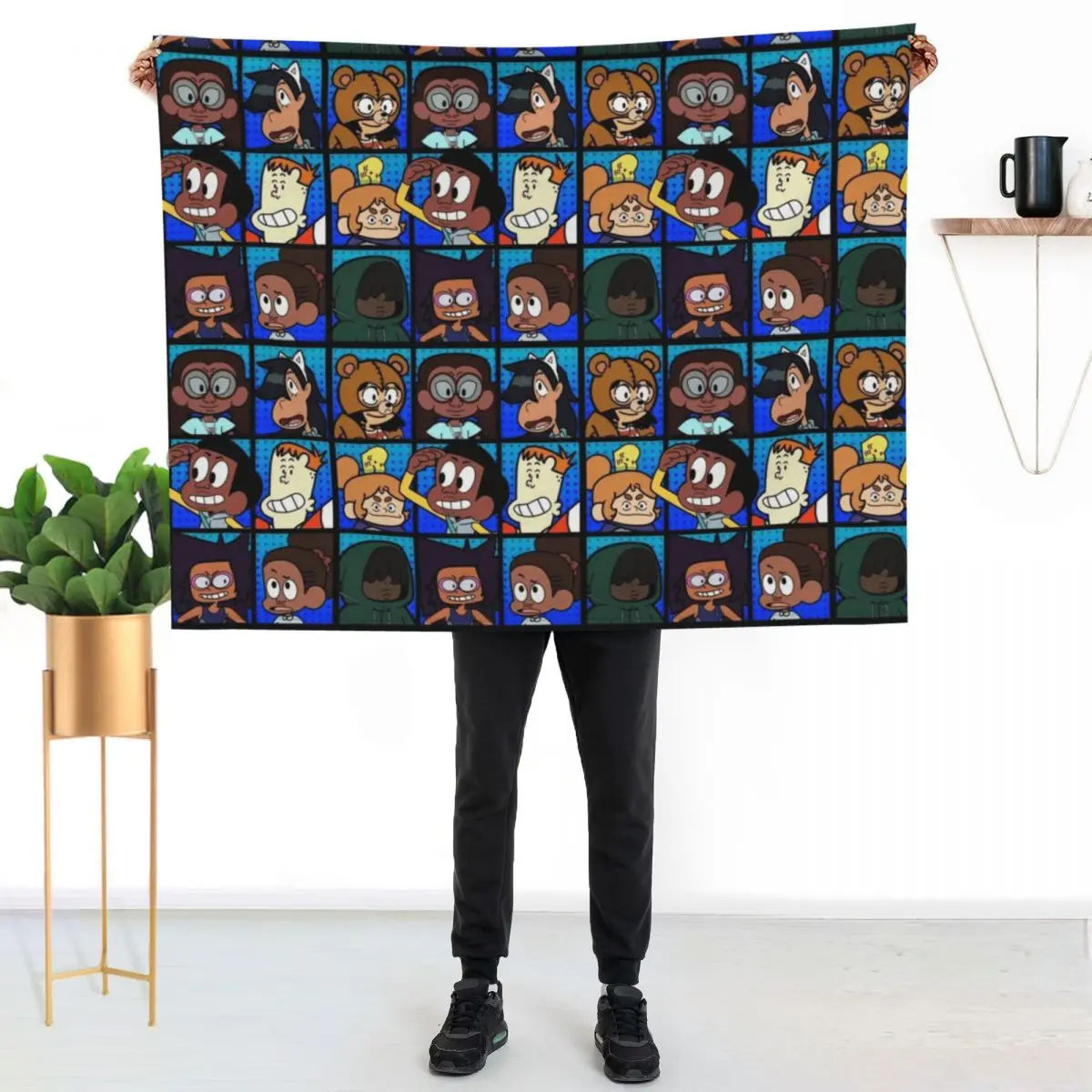 

Craig of the Creek Characters Blue Throw Blanket Soft Warm Blanket Gift for Men Women Adults