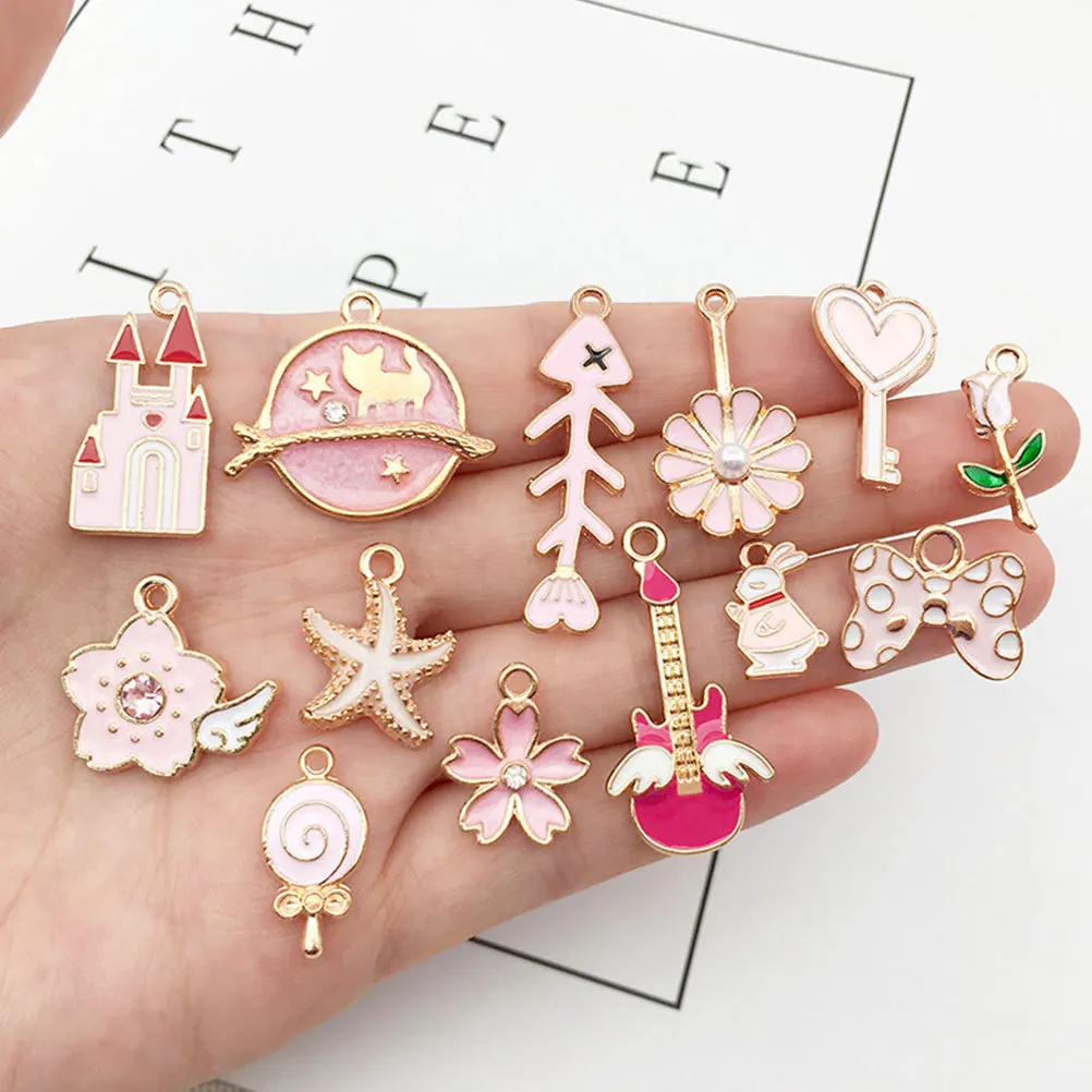 

31Pcs Drip Oil Alloy Pendant Shell Series Jewelry Accessories DIY Earrings Necklace Bracelet Pendant Creative Jewelry Making