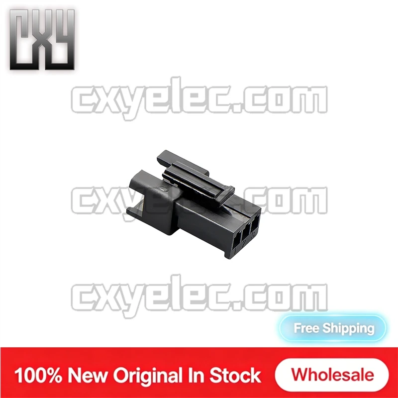 SMR-03V-B 3Pin Female Connector Housing Only 2.5mm Single Row Black With Latch For LED Strip Consumer Electronic Signal Wiring