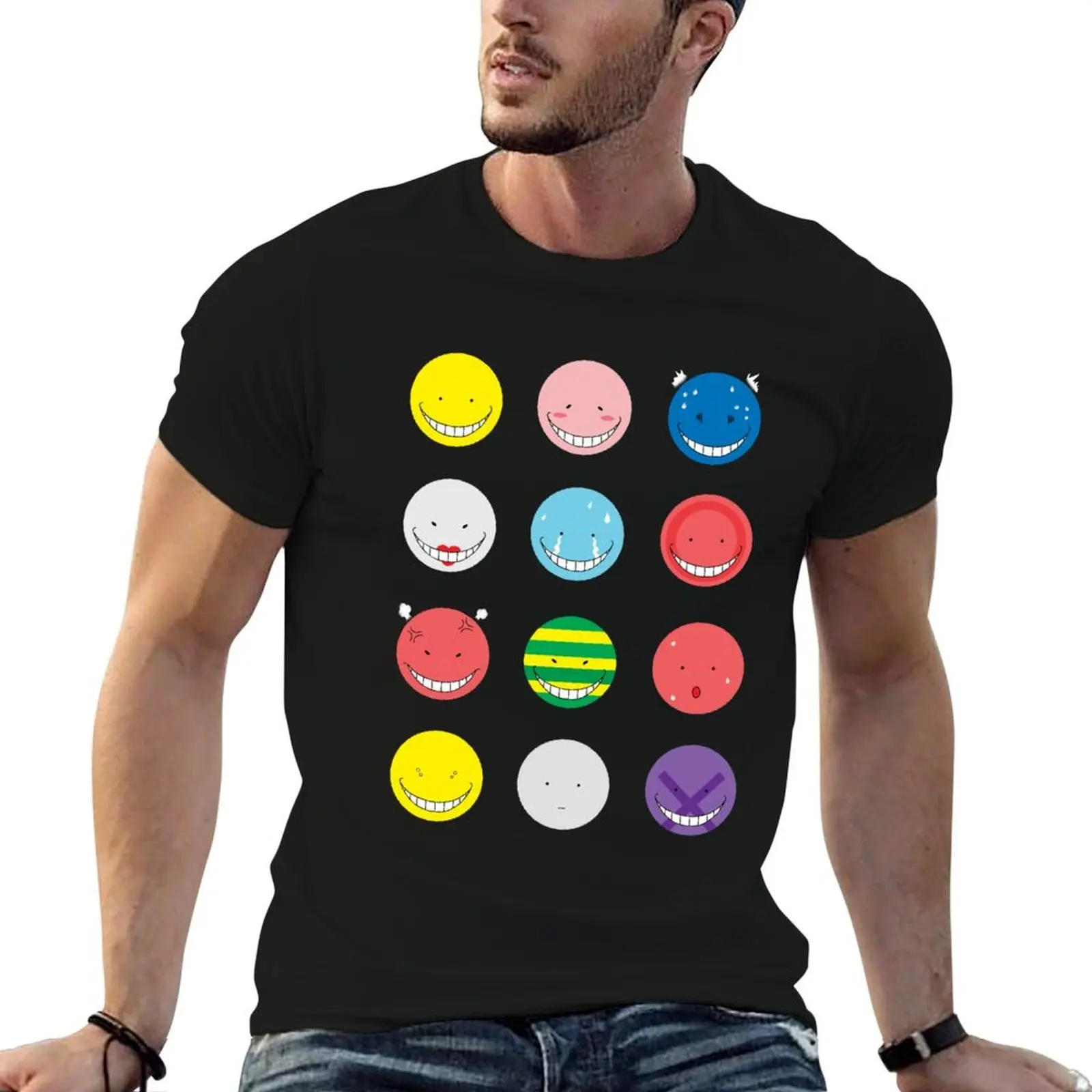 Koro Sensei Emotions T-Shirt Festival Casual Short Sleeve