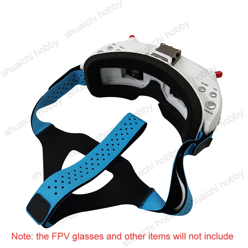 1PCS EV200D 02 VR Goggles Eye Mask Face Cover Sponge Foam Pad Universal 3 Point Blue Headband for Skyzone 03 04 RC FPV Glasses