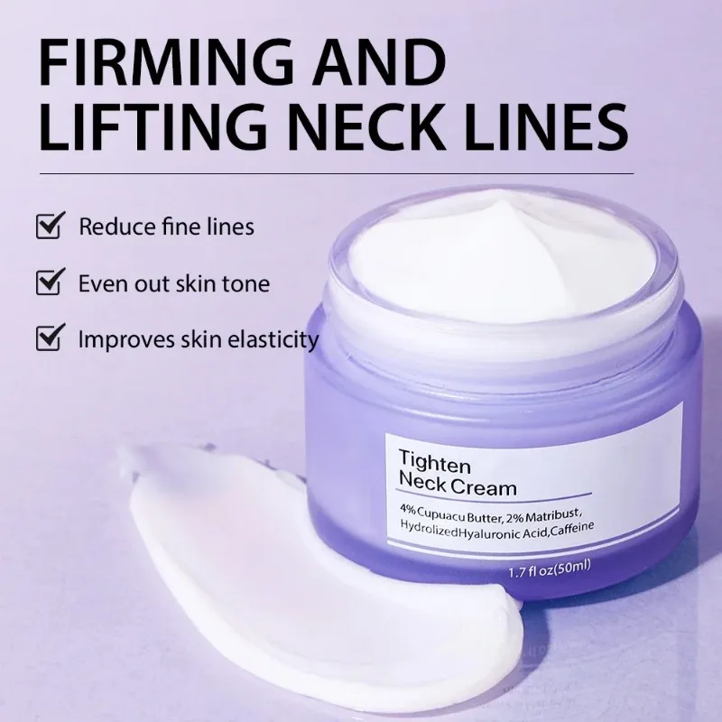 Lift Straighten Neck Cream hellt feine Linien auf, hellt Firms auf, nährt den Hals, aufhellende, glättende Feuchtigkeitscreme, Halscreme