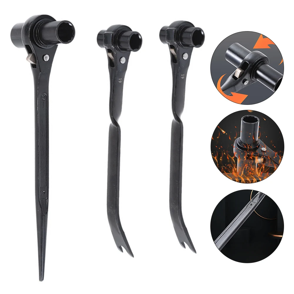 

4-в-1 быстрый ключ с храповым механизмом, универсальный инструмент, хромованадиевая сталь, быстрорегулировка направления, гаечный ключ с утолщенной головкой, ручной инструмент