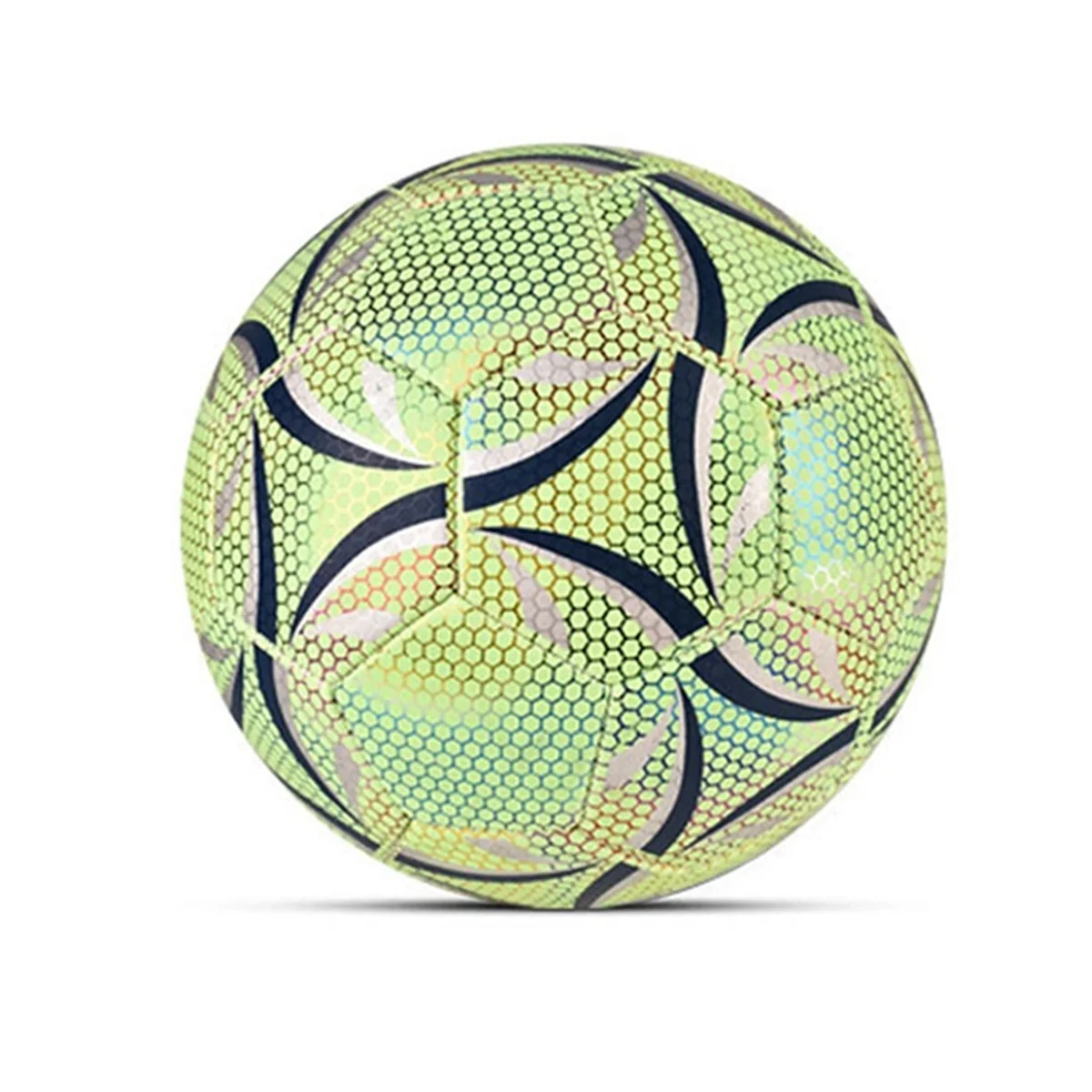 Outdoor Glow Reflective Football Soccer Ball Official No.5 Ball PU Match Training Football Futbol Topu for Adults