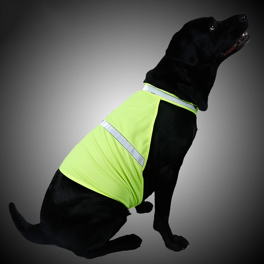 

Pet Reflective Safety Vest Small Dog Clothes Yellow Adjustable Security Outdoor Hunting Visibility Gear Work Accessories