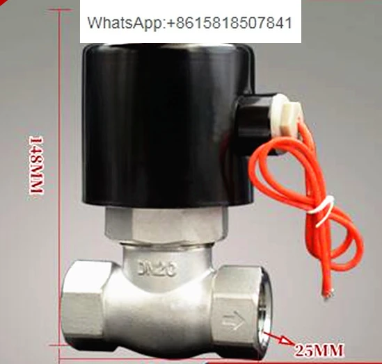 

Stainless steel steam valve DN15/20/25 US-15/25 steam valve high temperature 220 degrees AC220VDC24V