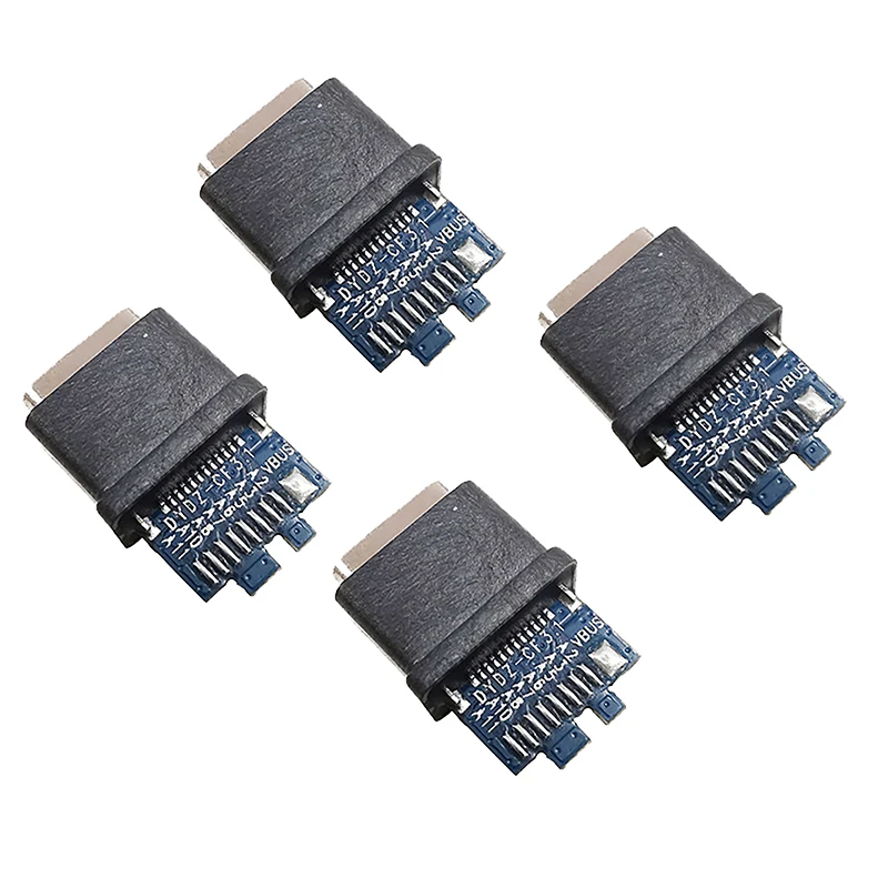 New 16PIN Type-C Female USB-C 3.1 Test PCB Board Adapter Type C Male Female Connector Socket For Data Line Wire Cable Transfer