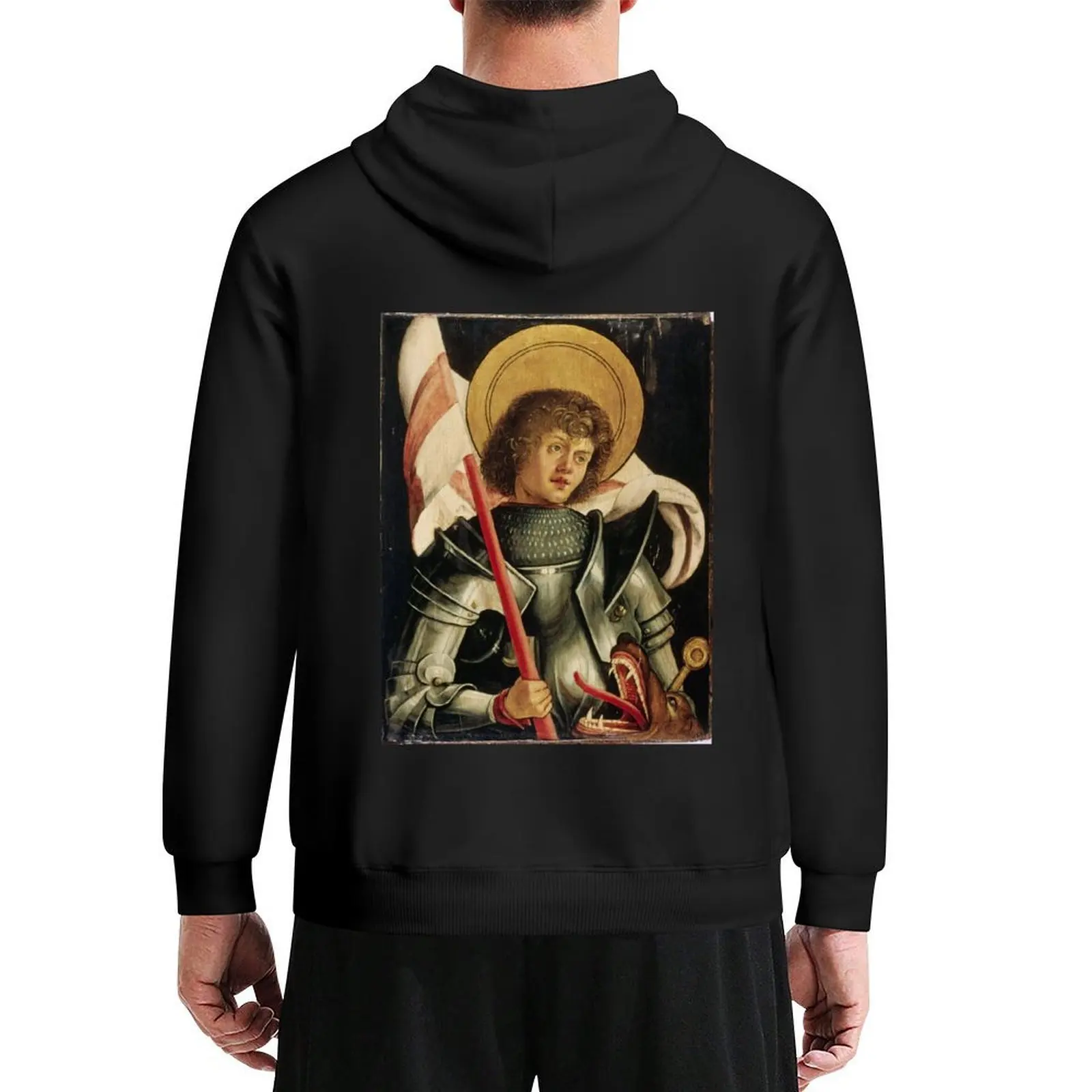 

St. George Hoodie winter clothes anime clothes men's sweat-shirt set men's clothing mens hoodie