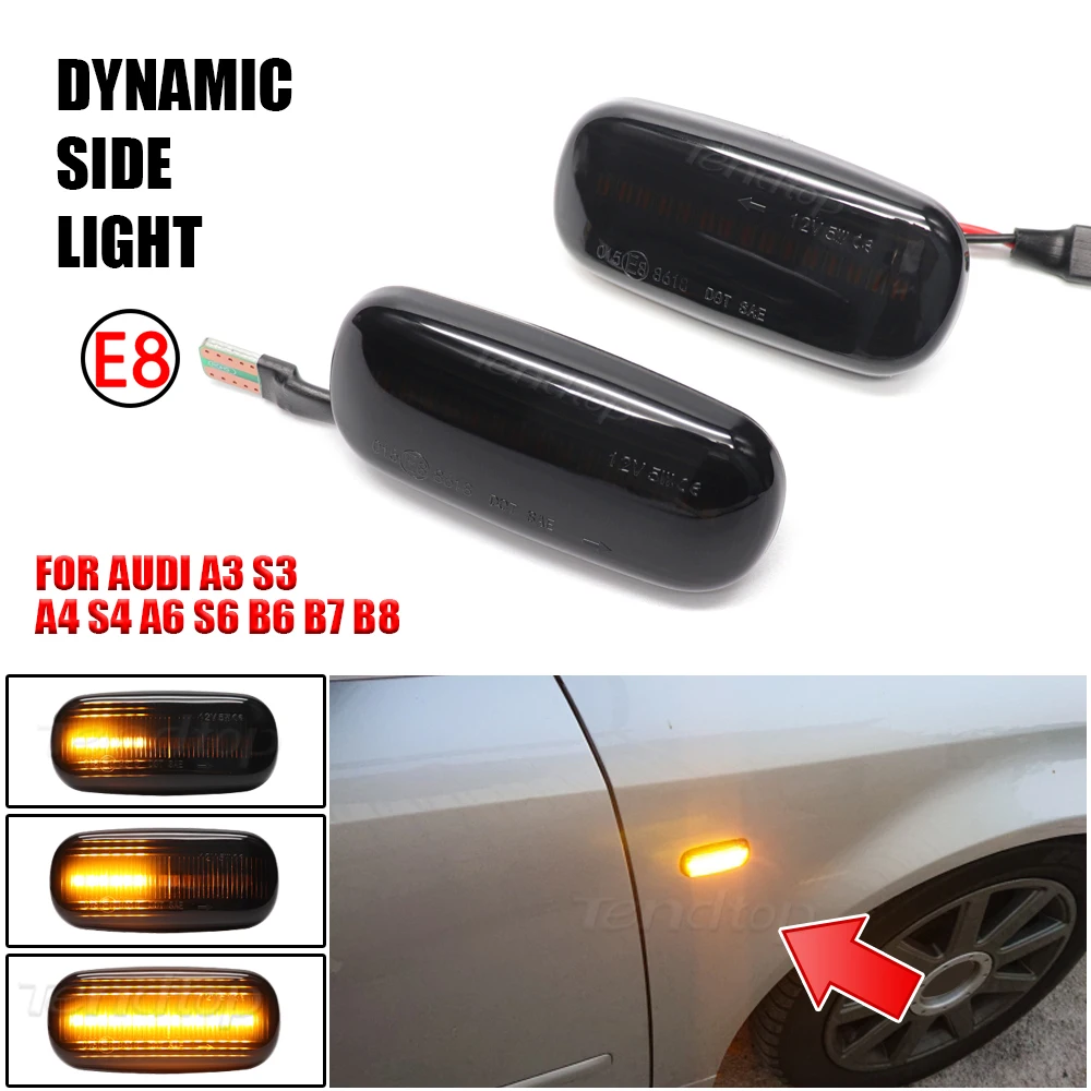 Turn Signal Mirrors Lamp For Audi A3 S3 8P A4 S4 RS4 B6 B7 A6 S6 RS6 C6 2005-2008 Direction Indicator Lamp