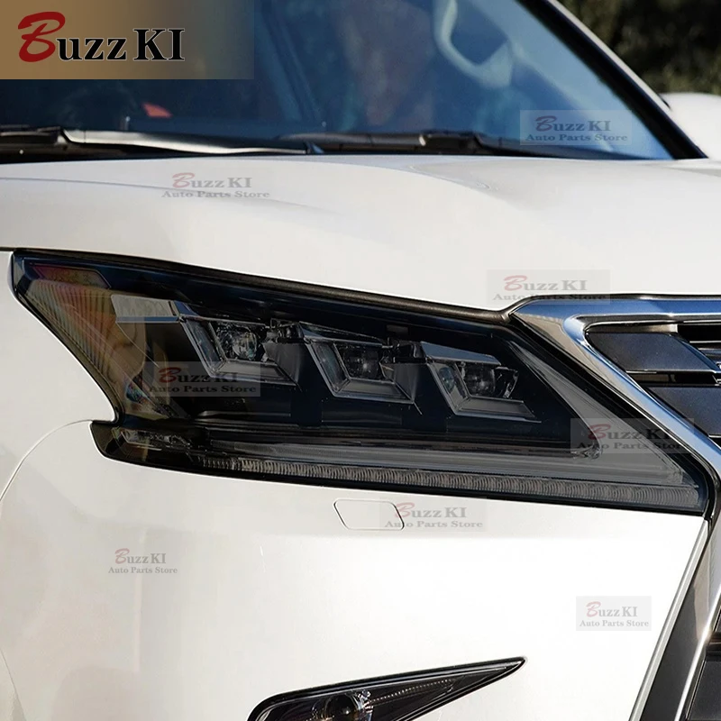 

For Lexus LX570 2016 2017 2018 2019 2020 2021 Car Headlight Protective Anti-scratch Car Film Taillight Smoked Black TPU Sticker