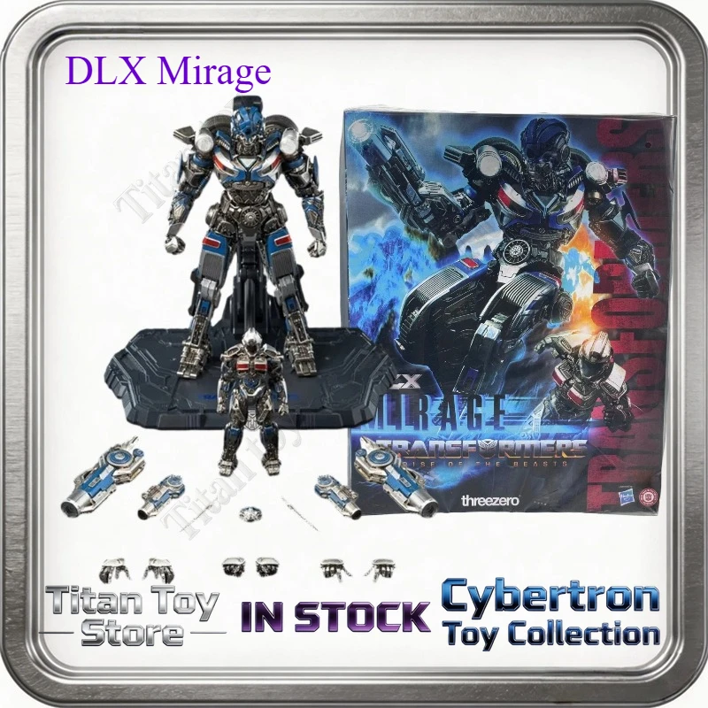 

В НАЛИЧИИ 100% Оригинальная фигурка ThreeZero 3A G1 Transformation DLX Mirage высокого качества с 61 точкой артикуляции