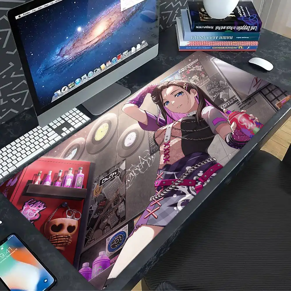 Rei Wakana Anime B-BanG Dream Mousepad Non-slip Suitable For Office Computers Laptops E-sports Game Desk Mats XXL Keyboard