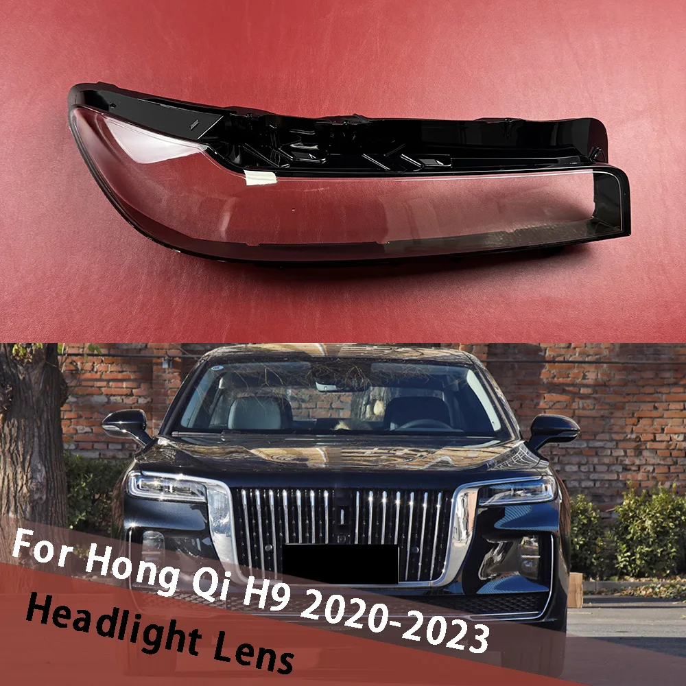 

For Hong Qi H9 2020 2021 2022 2023 Car Headlight Cover Shade Headlamp Shell Transparent Lampshade Case Lens Lampcover Plexiglass