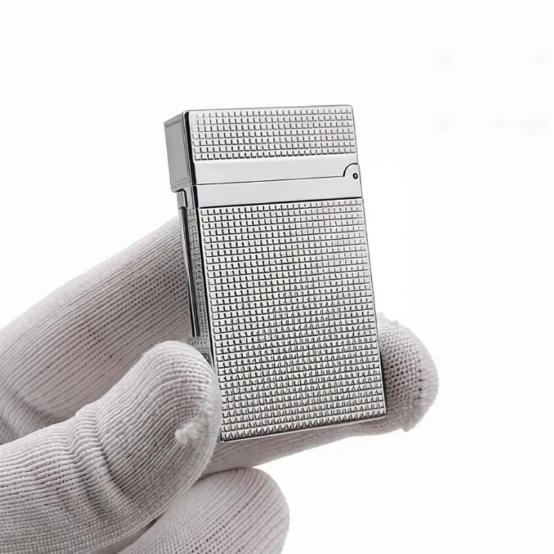 DP Ligne 2 Lighter Vertical Stripe Loudly Sound Lighter Cigar Cigarette Companion Butane Gas Refill Brass Shell Men's Gift
