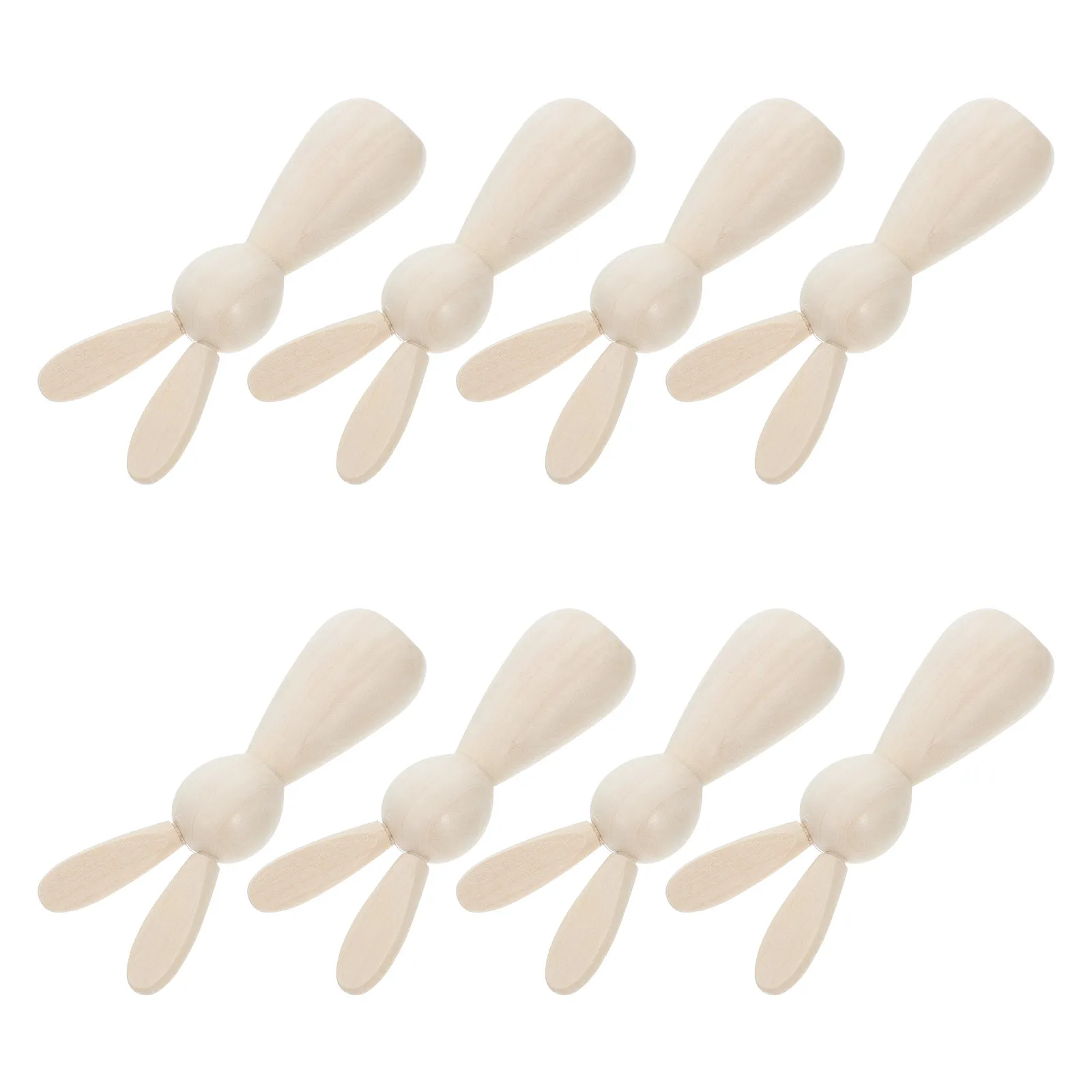 

8 шт. неокрашенных деревянных фигурок голов кроликов, натуральный материал для поделок, для раскрашивания на Пасху, декор для рабочего стола и вечеринок, миниатюрные животные