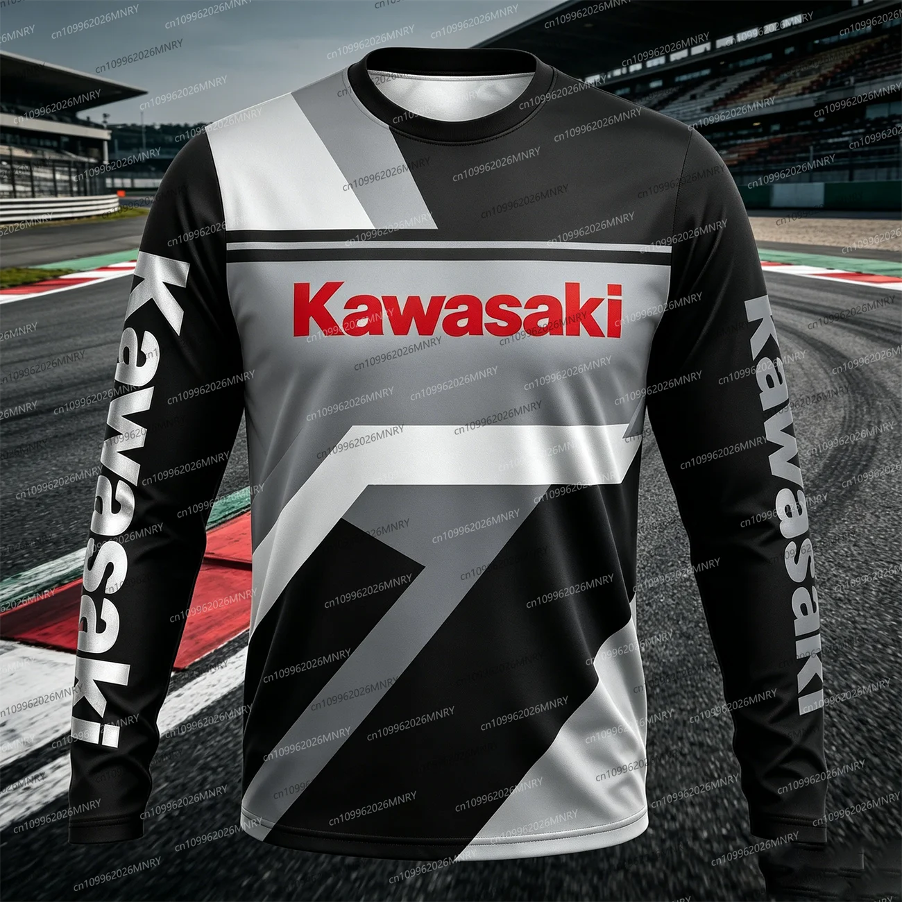 

Kawasaki Motorcycle Racing Team Men T-shirt Long Sleeve Spring Autumn Women Long tshirt Tee Shirts Sports Men Clothes Tops