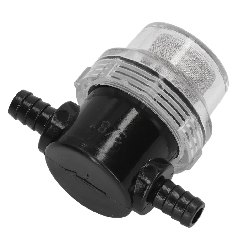 3/8 Inch ID Water Pump Strainer 1/2 Inch Output 50 Mesh Mesh Filter Screen Stainless Steel Screen ABS Material
