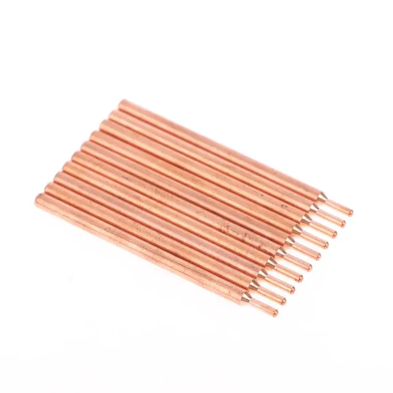 Новая горячая распродажа, 2/5/10 шт., 3 мм, фиолетовая электродная головка из оксида меди, 18650, аккумулятор с двойной головкой, игла для точечной сварки