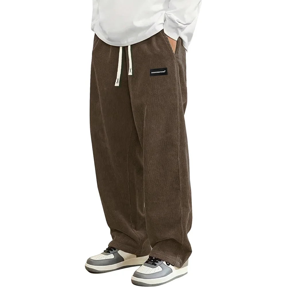 Amerikanische Freizeithose mit Seitenstreifen und Buchstaben-Stickerei, Weites Bein, Lässige Sommerhose für Herren, Locker Fallende Sporthose – Detail 19